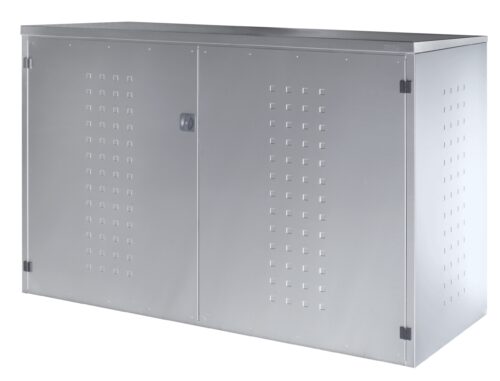 Gartenbox- Fahrradgarage FD mit Pultdach aus Edelstahl