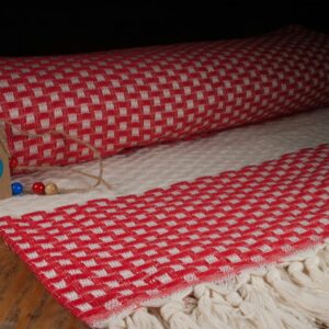 Ecoplaid Piqué Rot