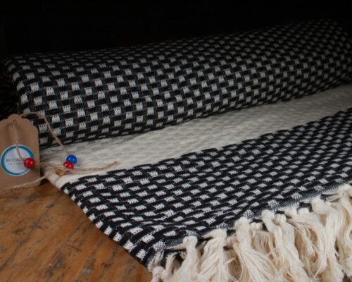Ecoplaid Piqué Schwarz