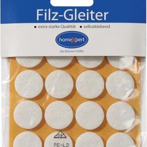 Filzgleiter 17mm Filz weiß selbstkl.16 St./SB-Karte