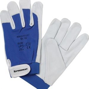 Handschuhe Donau Gr.11 natur/blau Nappaleder EN 388 PSA II PROMAT - VPE: 12