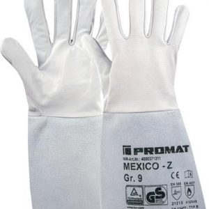 Schweißerhandschuhe Mexico Z Gr.10 grau Ziegennappa-/Spaltleder 10 PA - VPE: 10