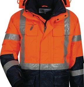 Warnschutzparka Wallace Gr.L orange/marine ELYSEE