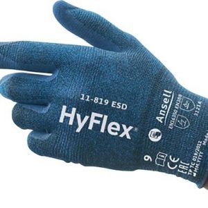 Handschuhe HyFlex 11-819 ESD Gr.11 blau EN 388,EN 16350 PSA II ANSELL - VPE: 12