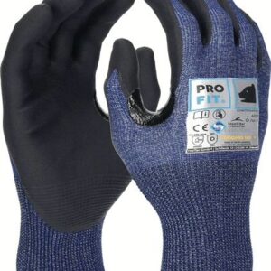 Schnittschutzhandschuhe Schnittstop Pro Gr.9 blau/schwarz EN 388 PSA II PRO FIT - VPE: 12