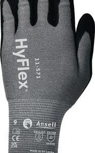 Schnitthandschuh HyFlex® 11-571 Gr.8 schwarz EN 388 PSA II ANSELL - VPE: 12