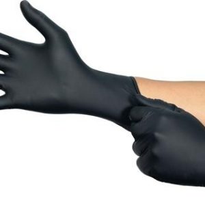 Einweghandschuh MicroFlex 94-242 Gr.M schwarz Nitril EN374 PSA III ANSELL