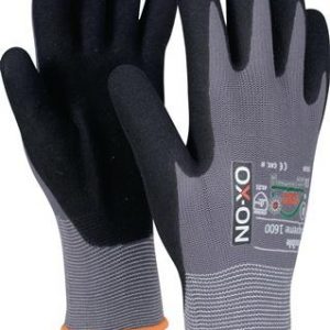 Handschuh Flexibl Supreme 1600 Gr.11 schwarz/hellgrau EN388 EN420+A1 EN407 PSAII - VPE: 12