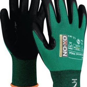 Schnitthandschuh Cut Advanced 9904 Gr.8 schwarz/grün EN388,EN420+A1 PSA II OX-ON - VPE: 12