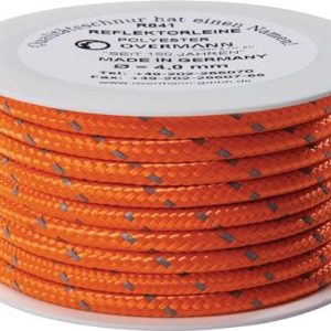 Reflektorschnur Safety Reflector L.50m D.8mm PES orange OVERMANN