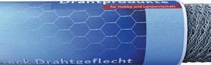 Maschendrahtgeflecht L.10 m,H.0,5m 6-eck Geflecht,verz.Maschw.13mm