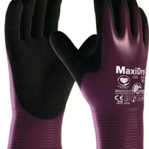 Chemiehandschuh MaxiDry® 56-426 Gr.8 lila/schwarz EN 388 PSA III ATG - VPE: 12