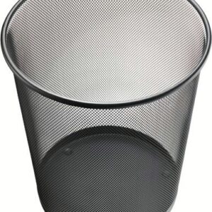 Papierkorb 15l H280xØ267mm m.Lochdekor STA schwarz HELIT
