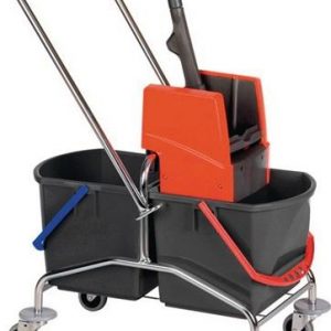 Reinigungswagen Eimer 2 x 17l u.Presse STA VERMOP