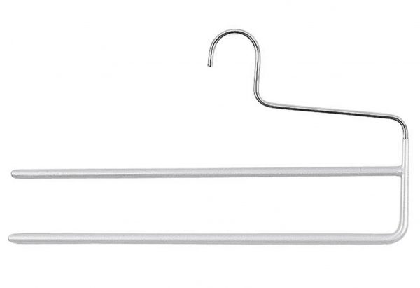 MAWA Steg-Hosenbügel KH 2 mit 2 Stegen Metall 35cm silber