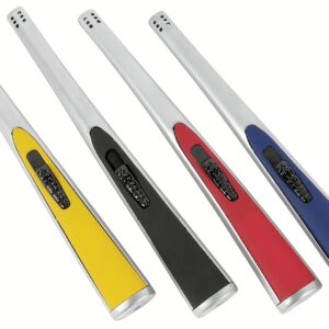 Stabfeuerzeug Rainbow sortiert 20x2,5x2cm blau/rot/schwaz/gelb