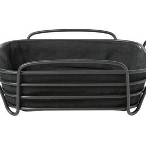 blomus Brotkorb Delara 25x25x9,3cm schwarz
